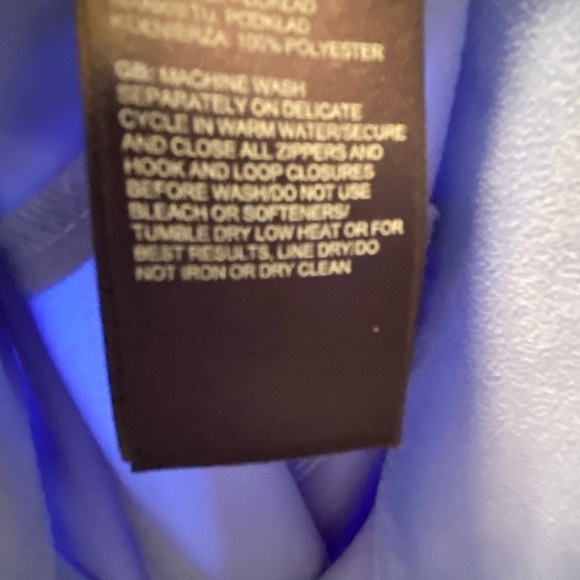 North Face Calentinto Softshell A7WZ Full Zip Jacket Sz S Blue 5% Stretch - Picture 9 of 9